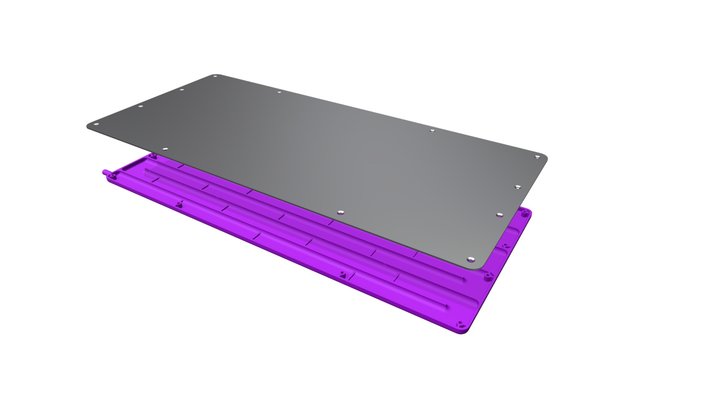 D1 Cooling Plate Exploded 3D Model
