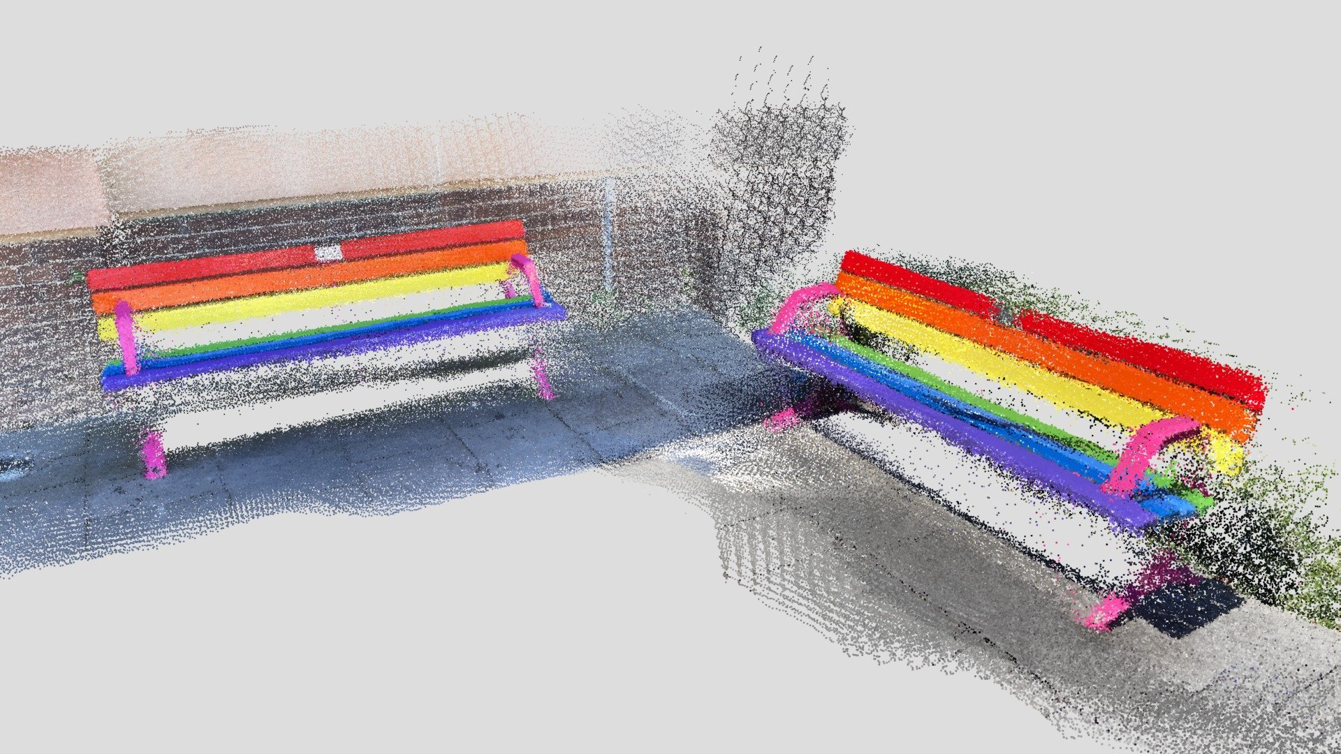 POINTCLOUD / Rainbow Bench