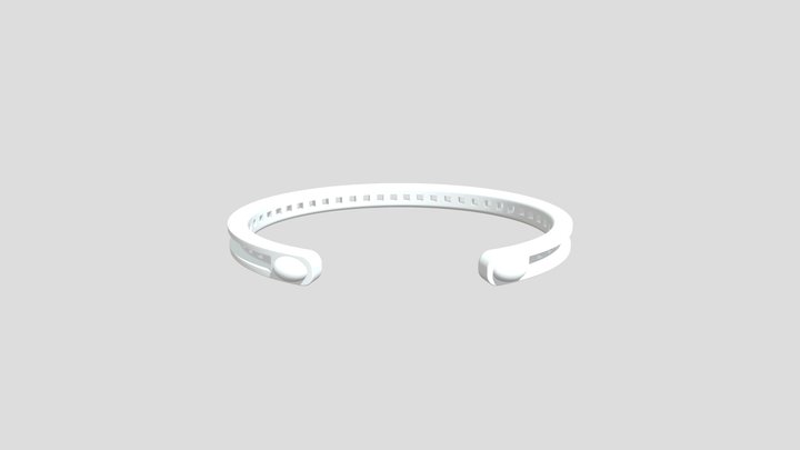 Cuff Bracelet with Channel Setting – Modelo 3D gratuito STL