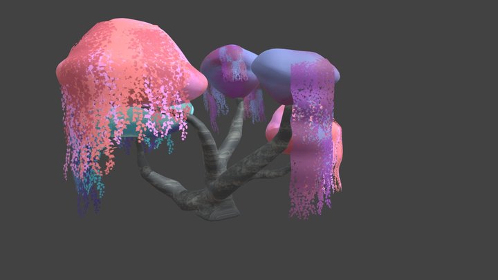Massive stylized tree 1 - Free 3D Model