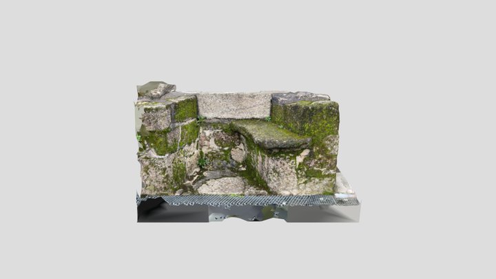 Medieval bench 3D Model