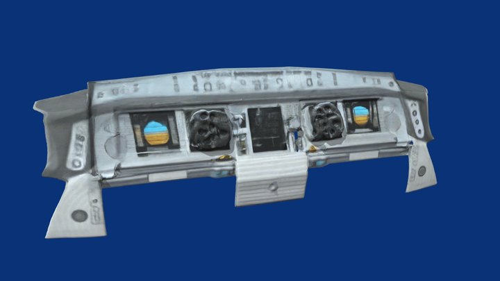 [🟠Tripo] Airbus A340-500 Cockpit Panel 3D Model