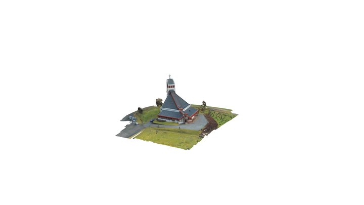 Borge kirke desember 2020 3D Model