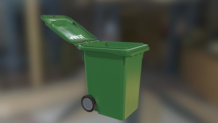 Plastic dumpster 3D Model