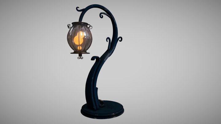 Table Contour Lantern 3D Model