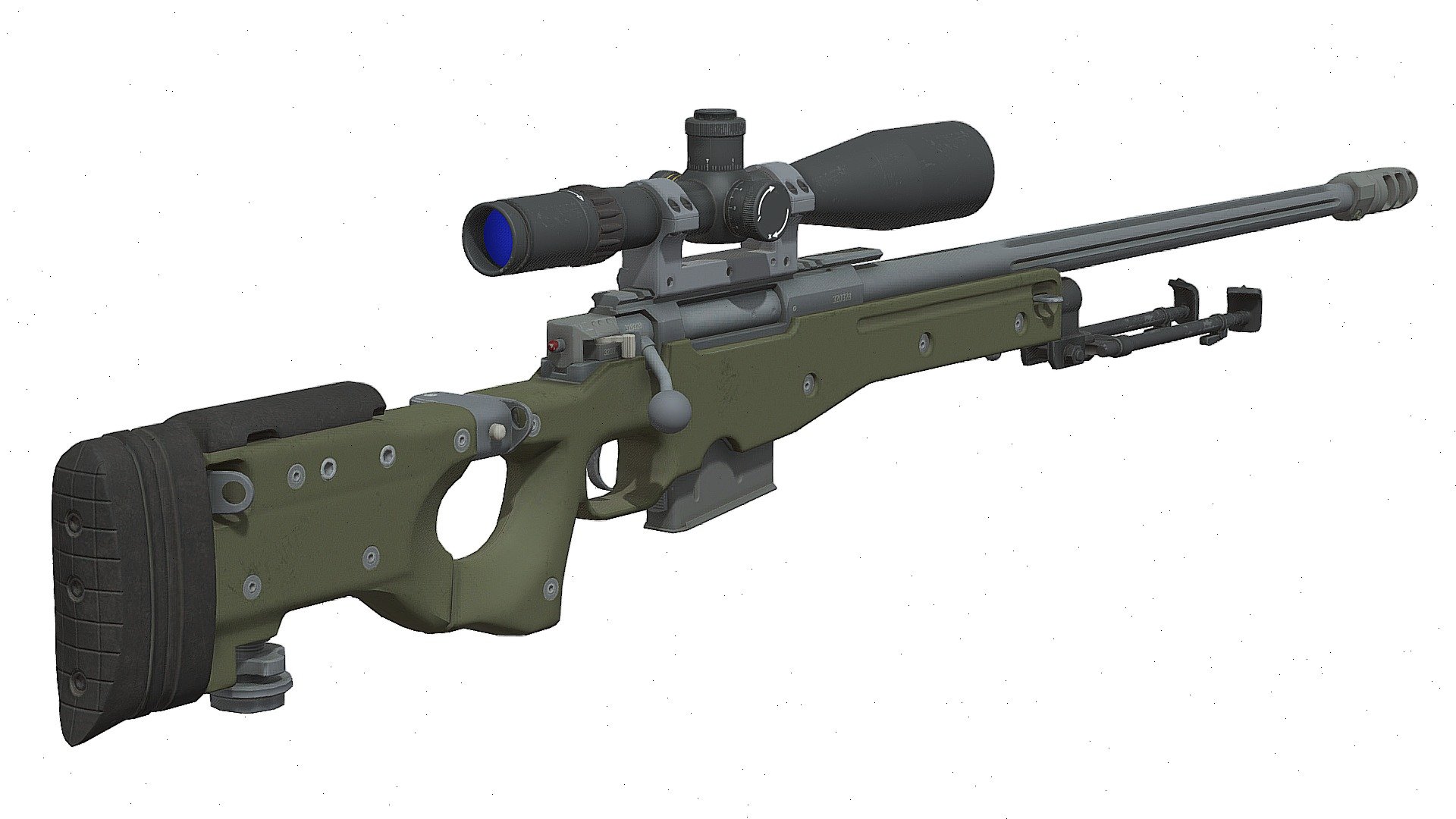 Rifle de atirador AWM / AWP L115 Modelo 3D - TurboSquid 1571217