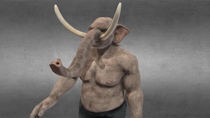High-Detailed Ele-Beast full-rigged and animated 3D Model