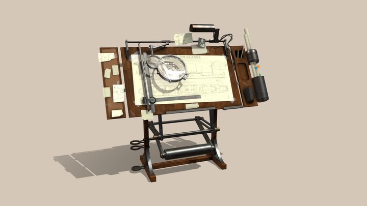Table Architecte 3D Model