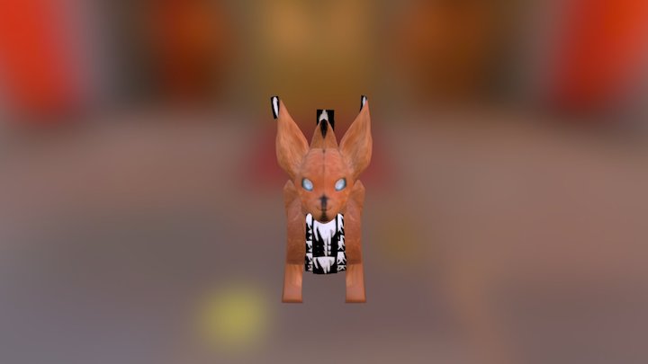 Fox Ferret 3D Model