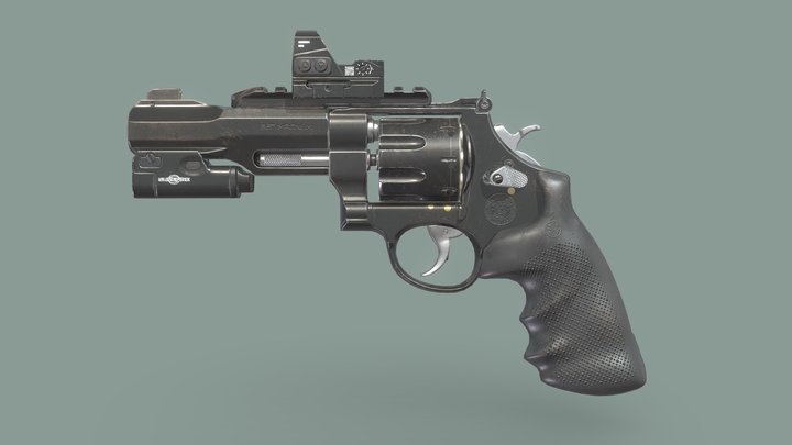 S&W R8 Revolver 3D Model