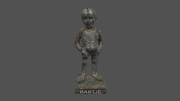 Standbeeld Bartje Bartels 3D Model