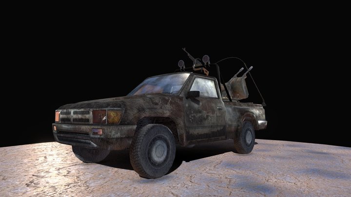 TOYOTA DO AFEGANISTÃO (LOW POLY) 3D Model