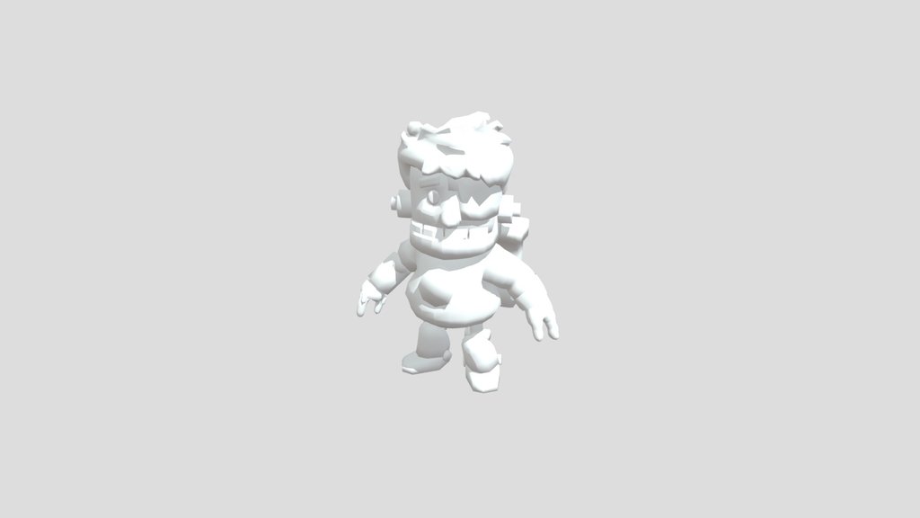 Cyborg Character Rigged