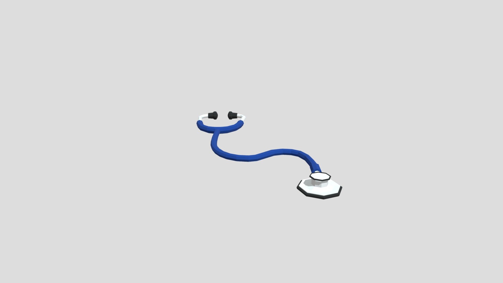 Stethoscope from Poly by Google — Sketchfab embed 3D viewer