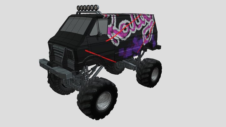 Monster Van 3D Model