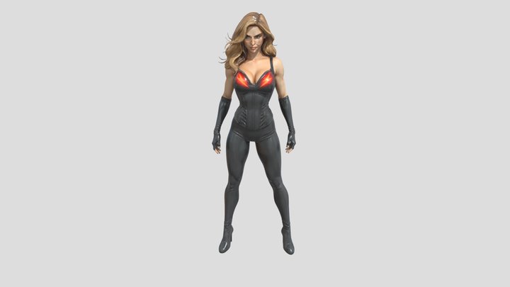 Superheroine 3D Model