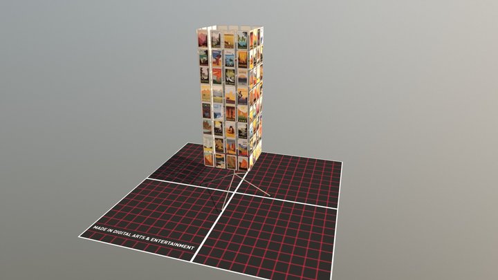 Prop Card Stand 3D Model