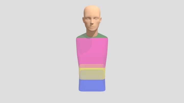 Half body 22 3D Model