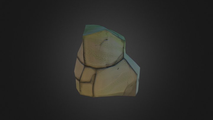 Rock1 Texture test 2 3D Model