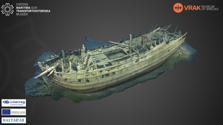 The Dalarö wreck/ Bodekull 3D Model
