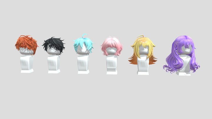 Roblox Hair 3D Model