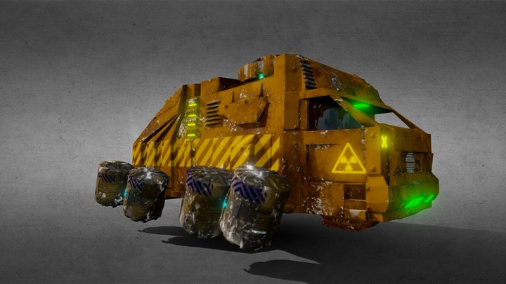 Перевозчик ядерных отходов 3D Model