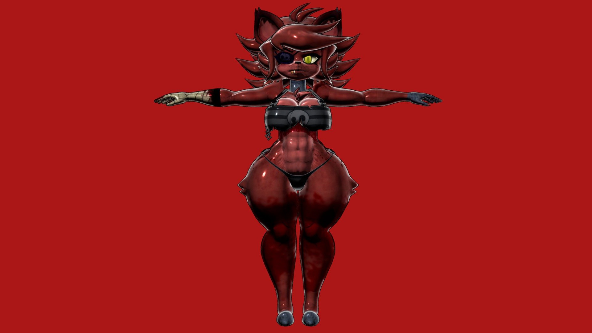 Withered_fexa_redesign_2_bikini - Download Free 3D model by loona  (@mlaeloona) [9dd2601]