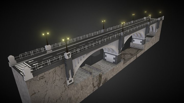 Puente Galceran, Santa Cruz de Tenerife. 3D Model