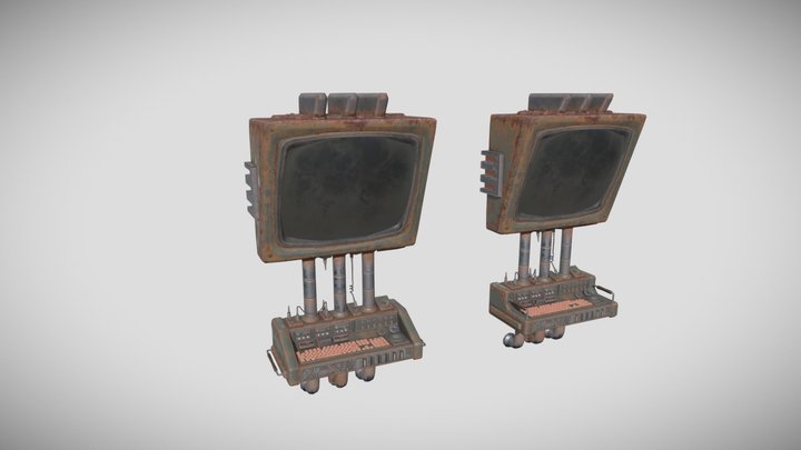 [Molten Clouds] Wall Terminal (Deteriorated) 3D Model