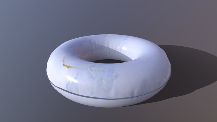 Low poly float pool 3D Model