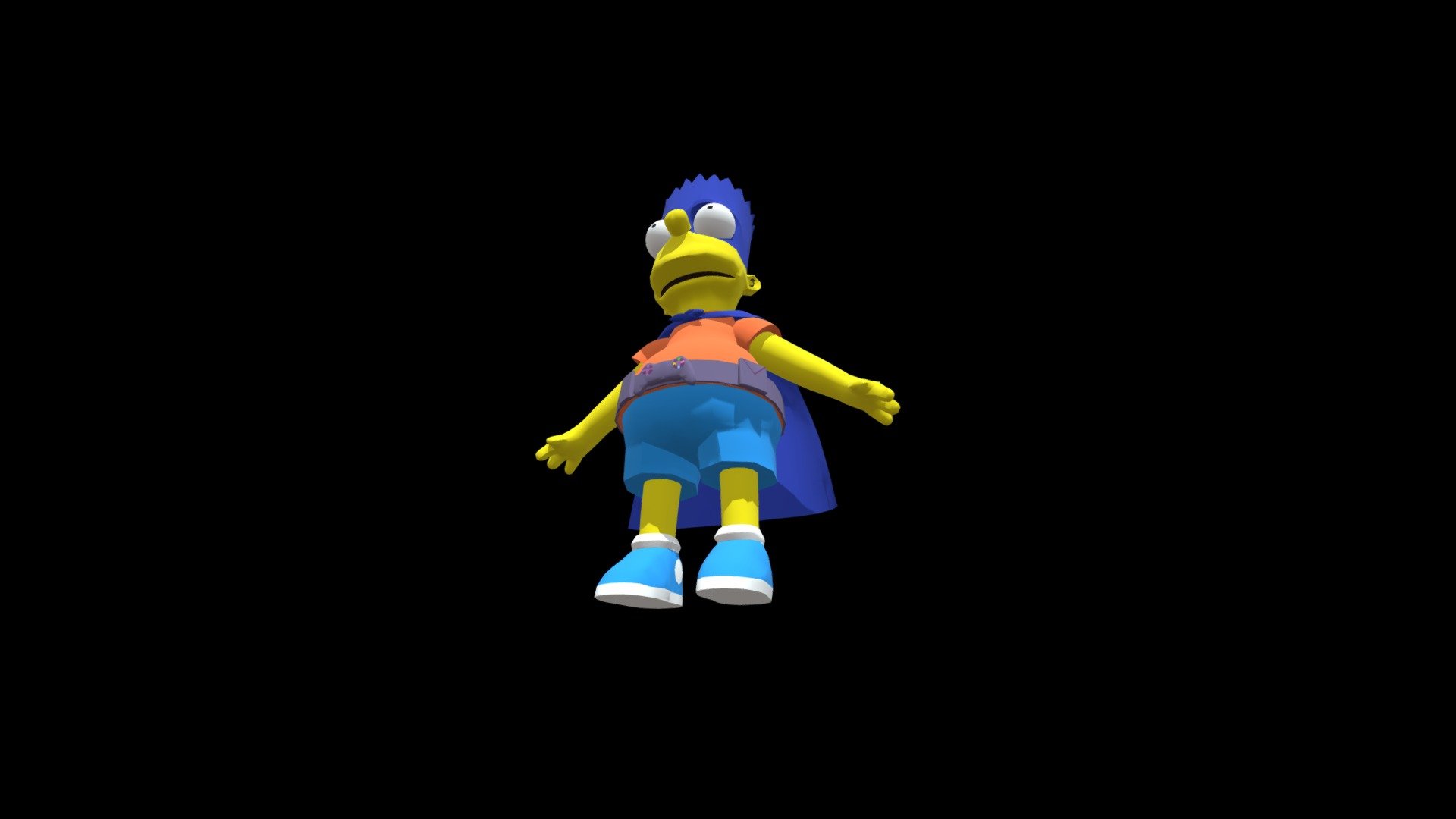 Playstation 3 The Simpsons Game Bart Simpson 3d Model By Jackson