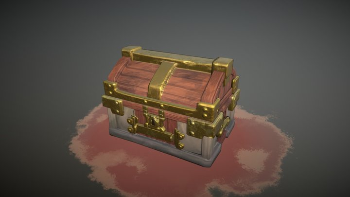 Treassure chest Game Art 2 3D Model
