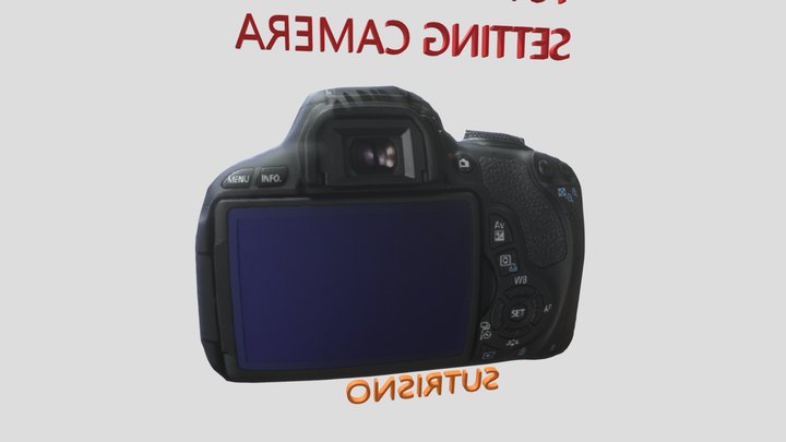 Setting Camera DSLR 3D Model