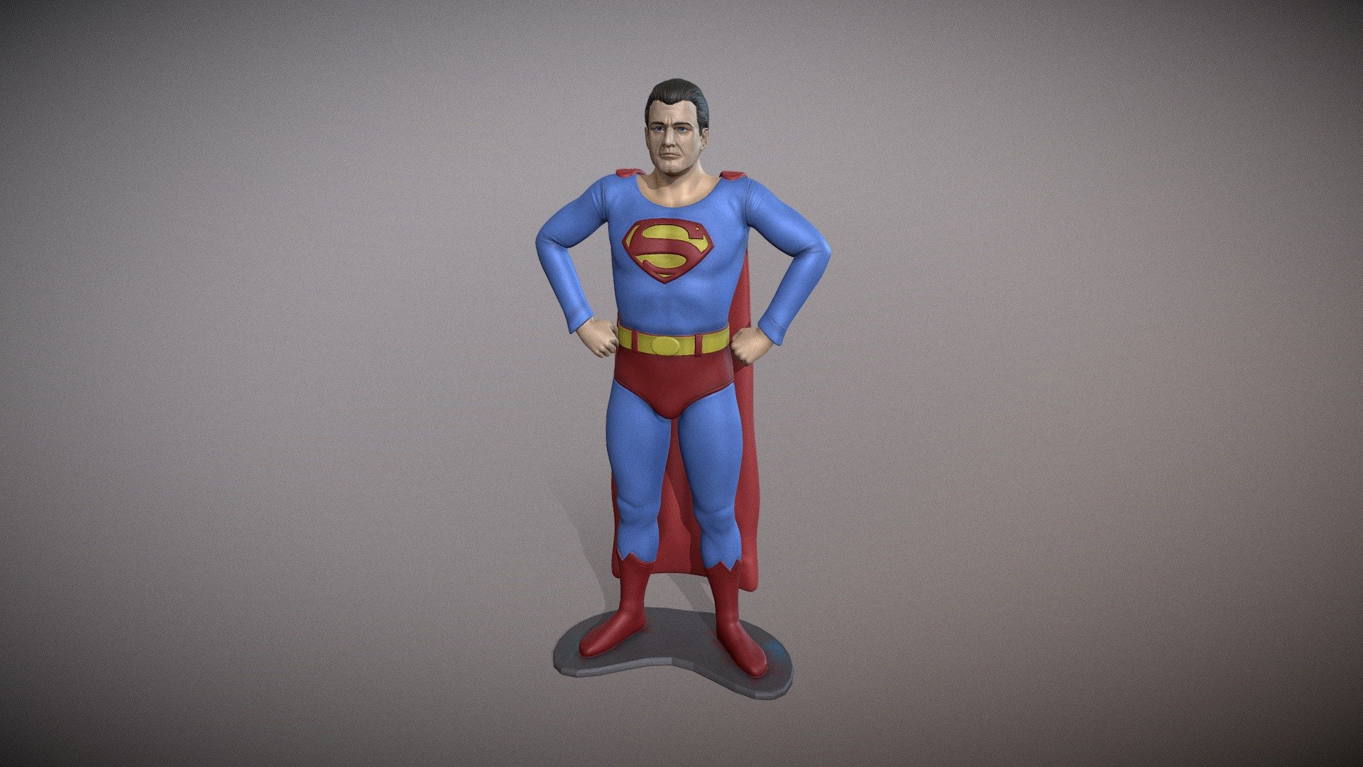 george reeves superman color