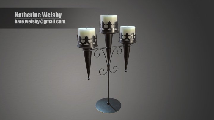 Gothic Candelabra - Light for the Dark Ages 3D Model