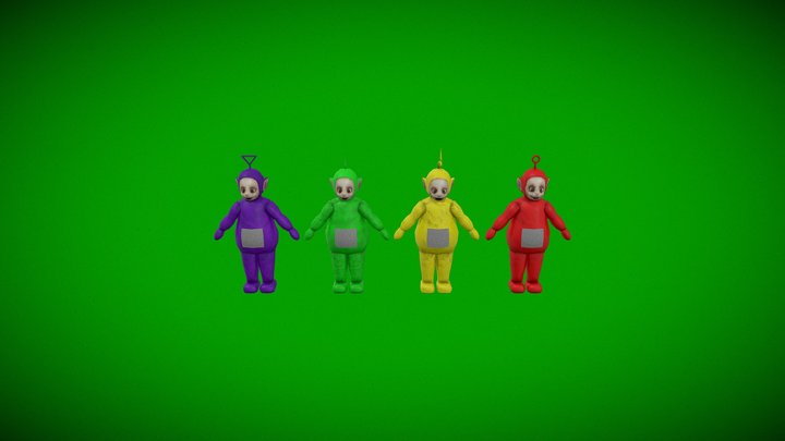 Teletubbies SLT3 (Rigged) 3D Model