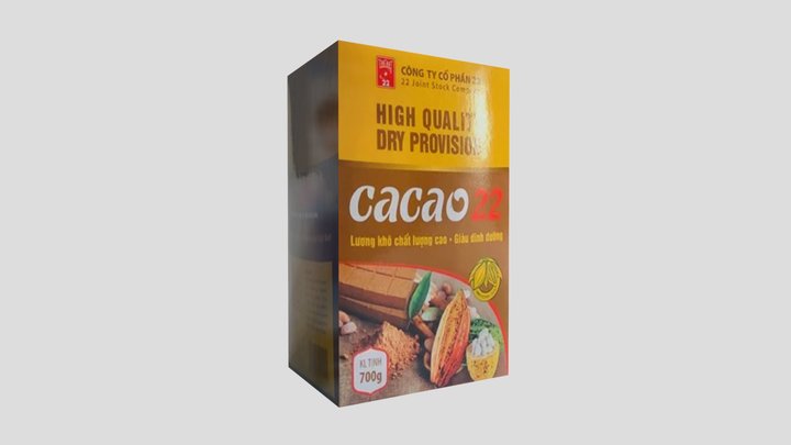 lương khô ca cao 3D Model