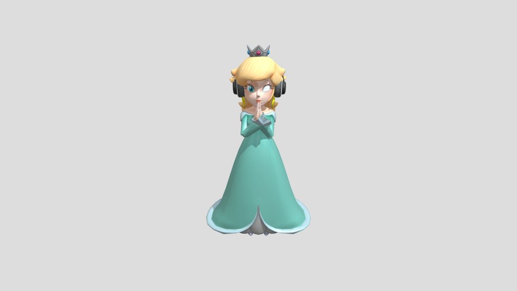 Rosetta is praying with her headphones on