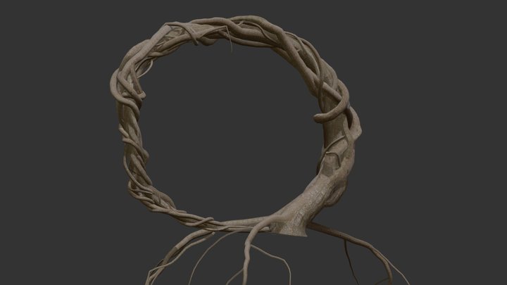 Tree Gate 3D Model
