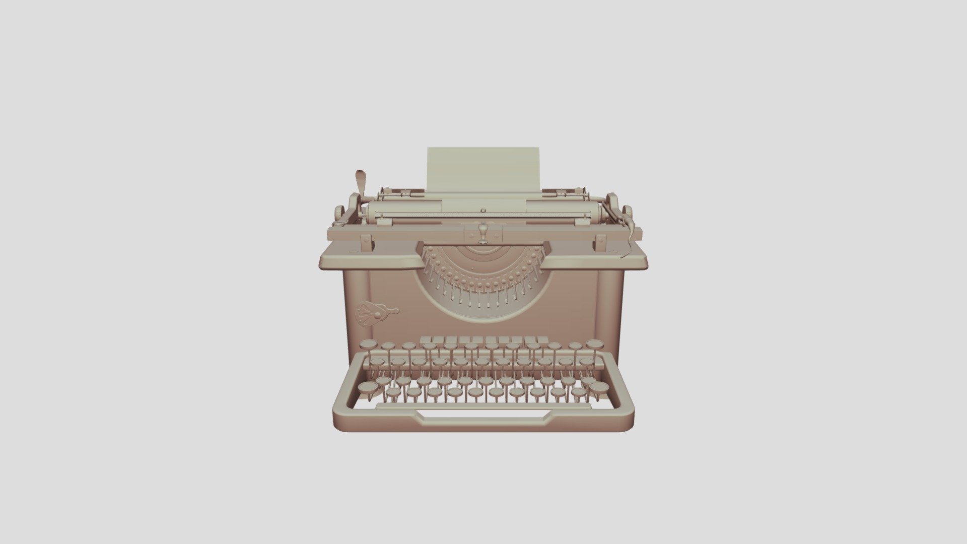 Machine à écrire - Remington n°12 - 3D model by Guillaume.Gendre ...
