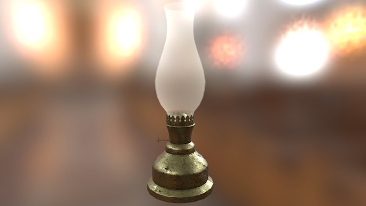 Kerosene Lamp 3D Model