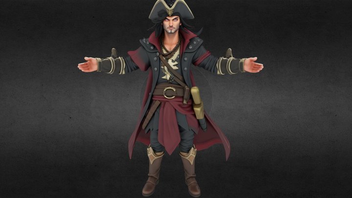 The Dashing Buccaneer 3D Model
