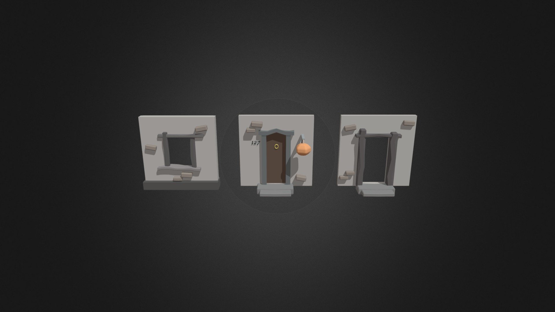 low poly walls