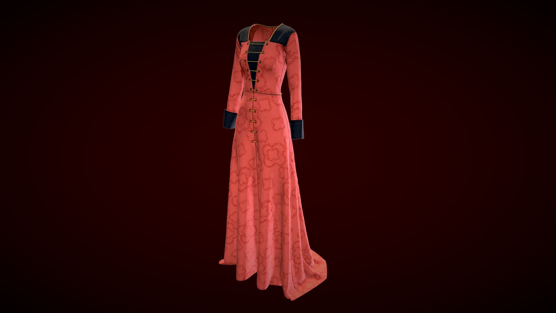 Dress #18 (La Dame à la licorne) - Download Free 3D model by Mariia ...