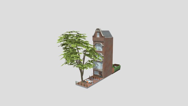 DAE Rowhomes - Amsterdam 3D Model