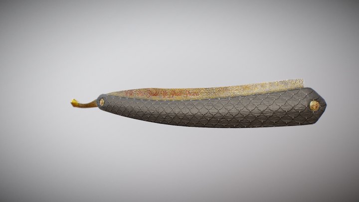 Straight Razor 3D Model