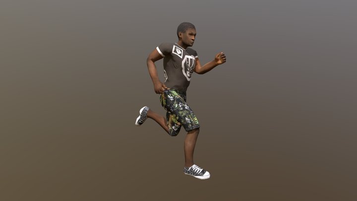 Animation Run 3D Model
