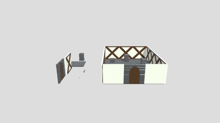 Scene UV Textured 3D Model