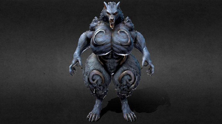 AI Test: Big Bad Wolf 3D Model
