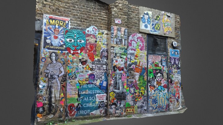 Fashion Street Right, Brick Lane, April 2024 3D Model
